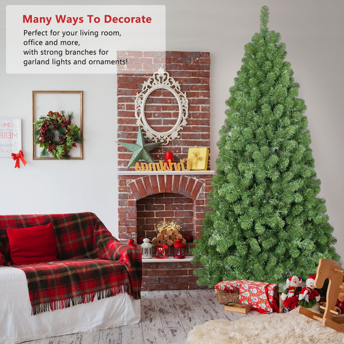8ft Christmas Tree with Memory Wire