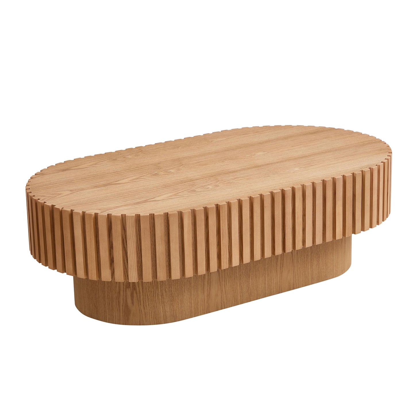 43.70 Inch Modern Handcraft Drum Coffee Table