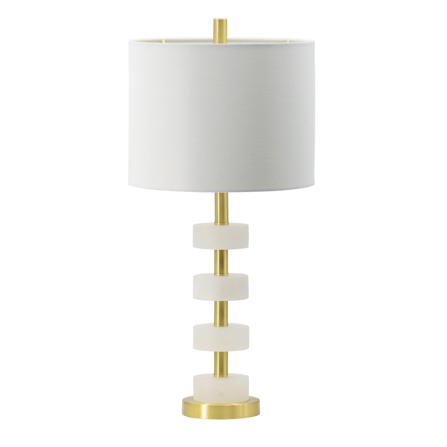 13x13x26" Marble Table Lamp