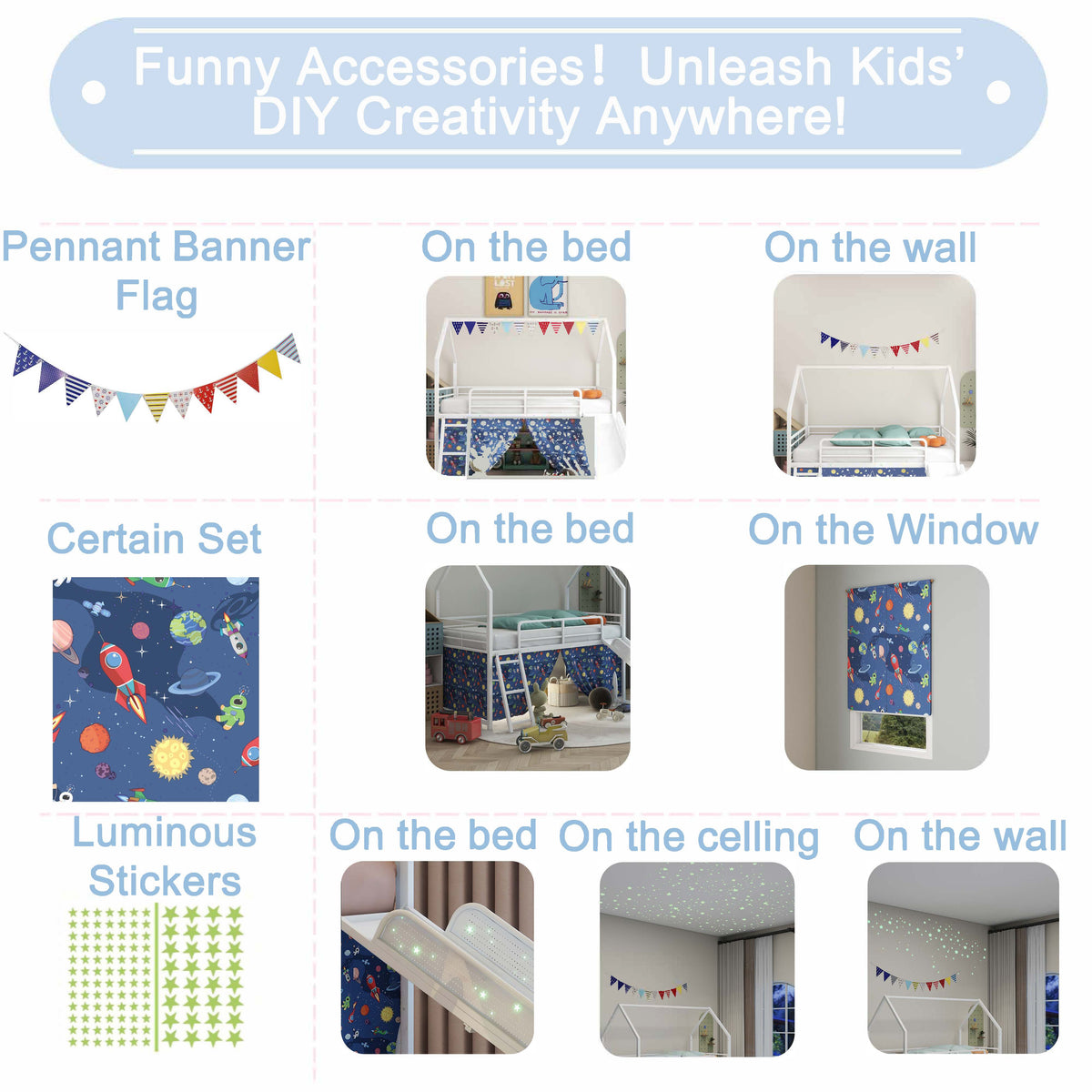 Jack Metal Junior House Twin Loft Bed with Slide and Curtain Set