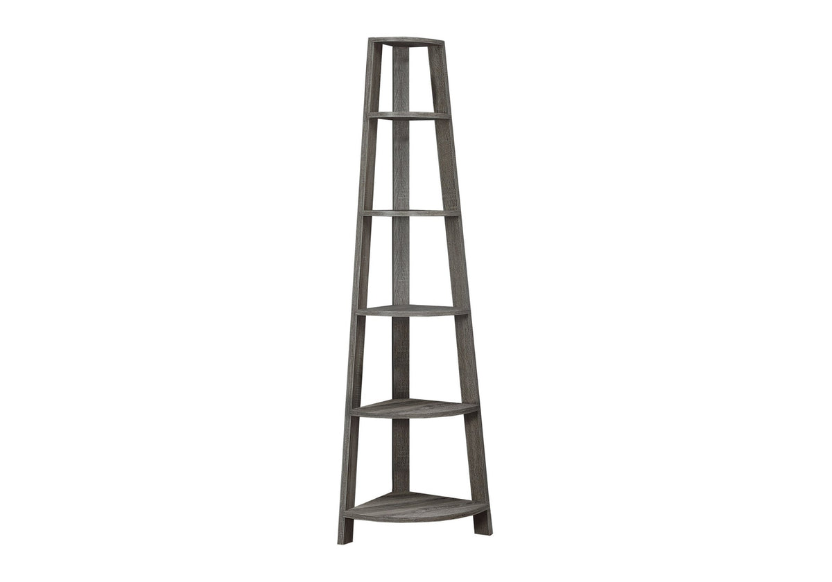 Corner 5 Tier Bookshelf - 72" Tall