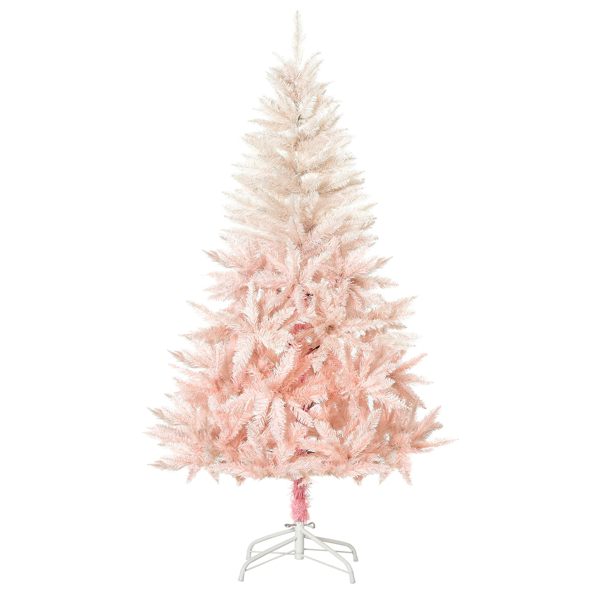 HOMCOM 7ft Unlit Spruce Artificial Christmas Tree with Realistic Branches