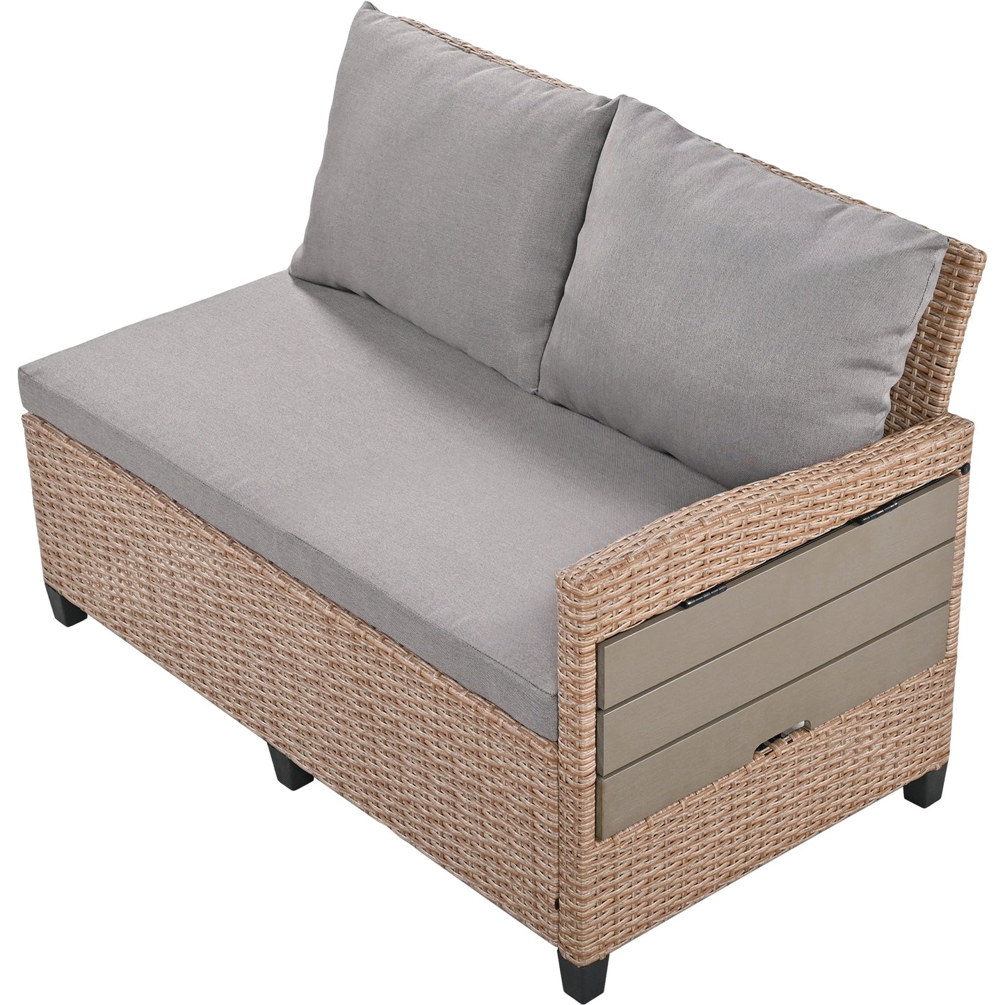 TOMAX 5-Piece Outdoor Patio Rattan Sofa Set