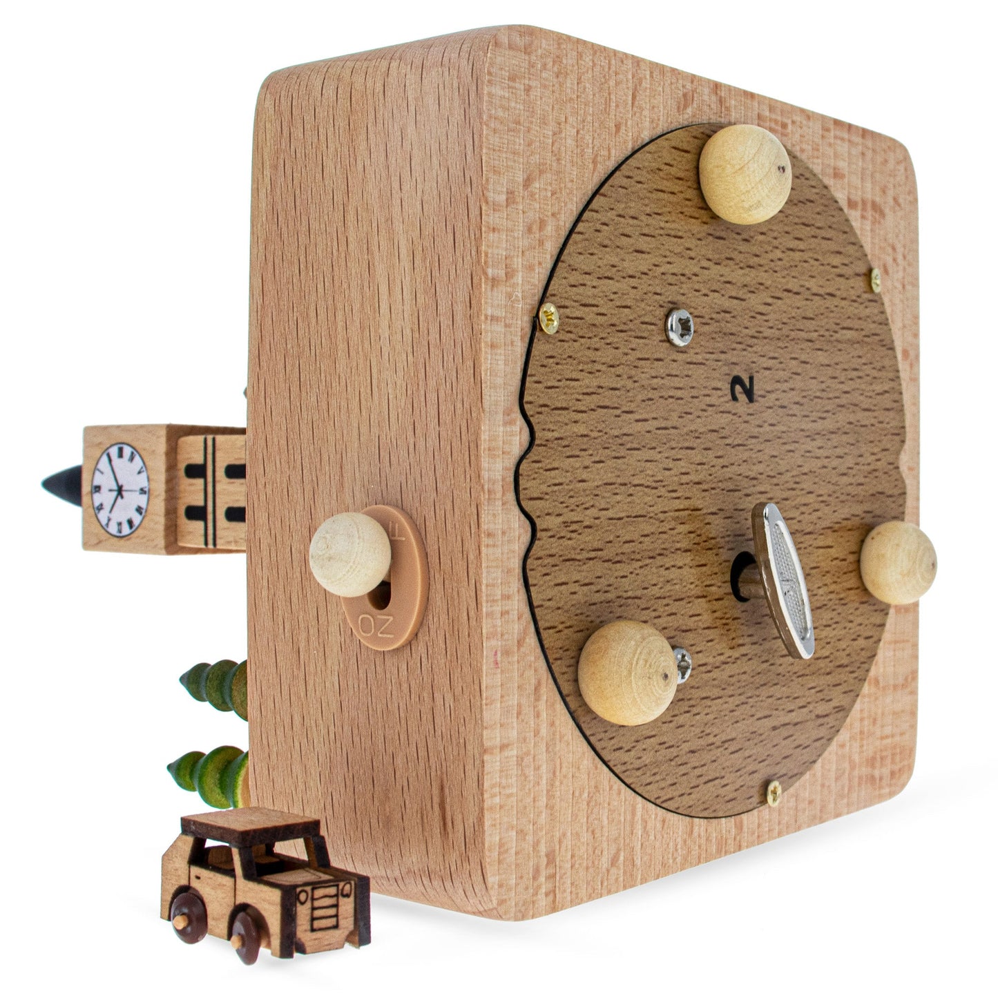 Big Ben, London Musical Figurine with Moving Magnetic Car