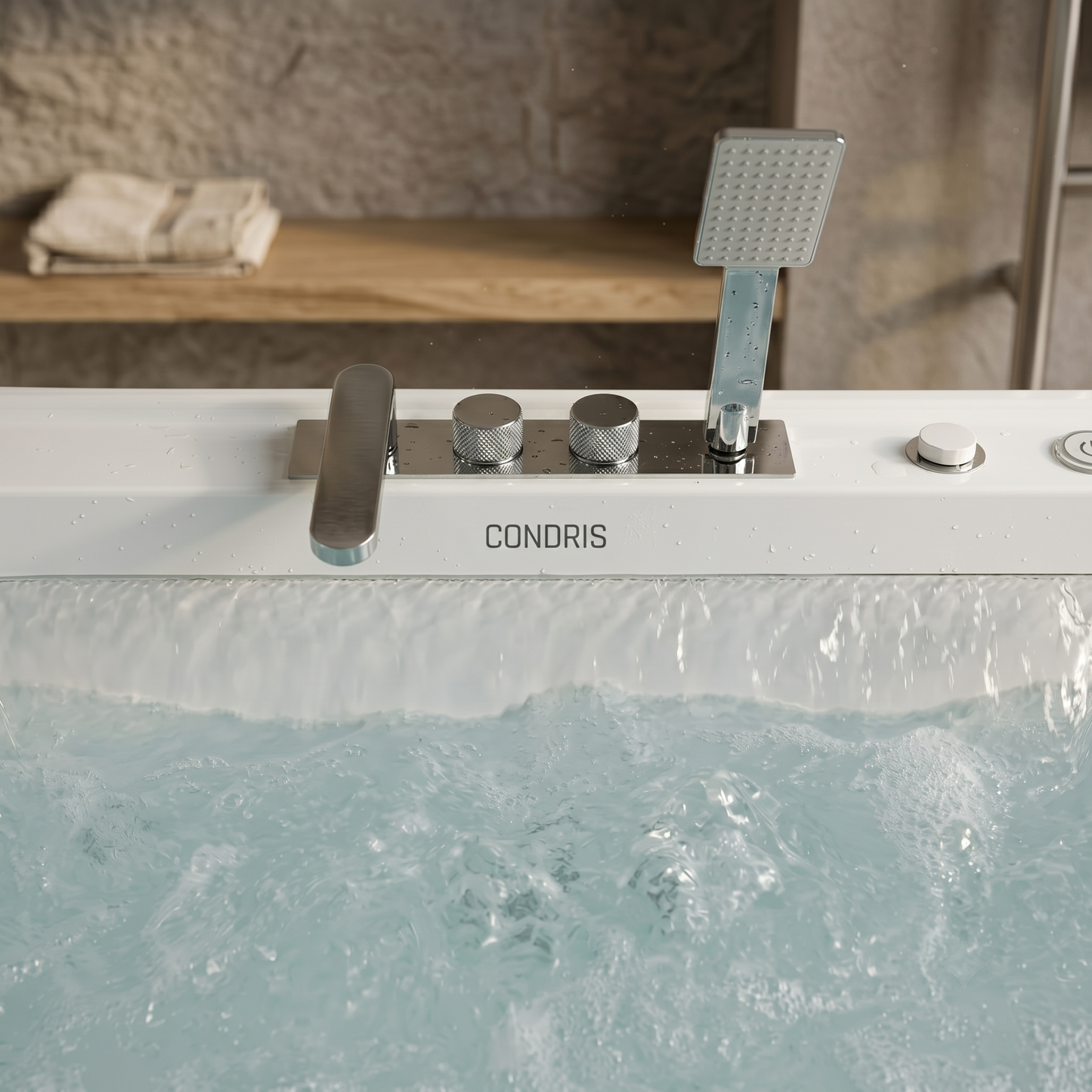 Condris 67" x 35" Whirlpool Bathtub