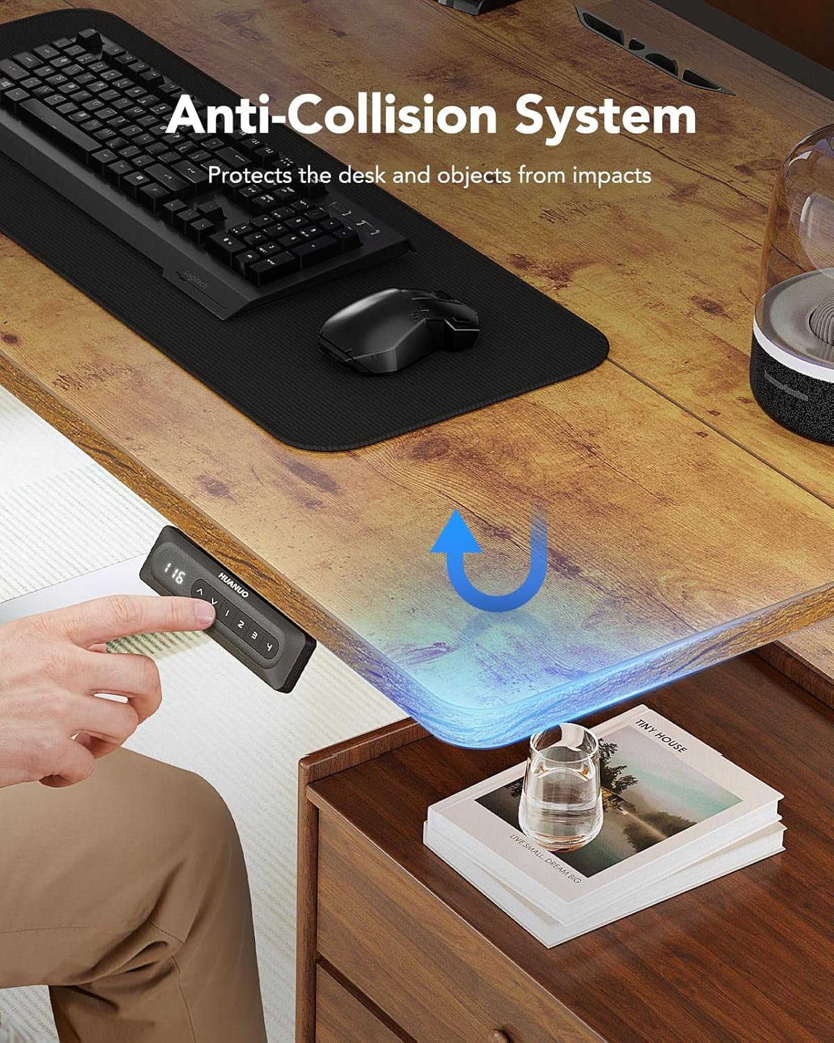 48x24 Inch Electric Standing Desk With Adjustable Height