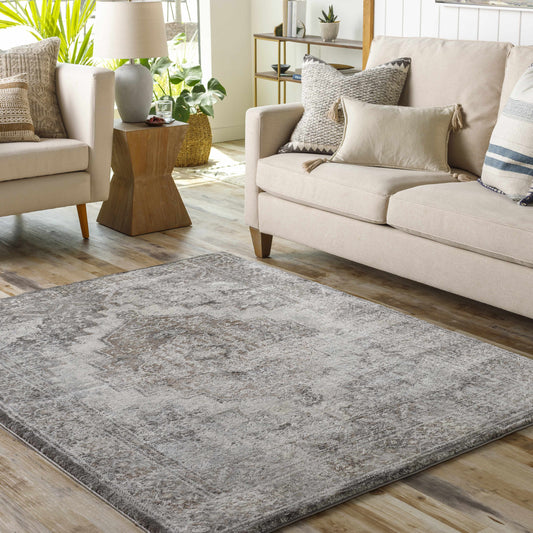 Manaring Charcoal Luxe Thick Area Rug