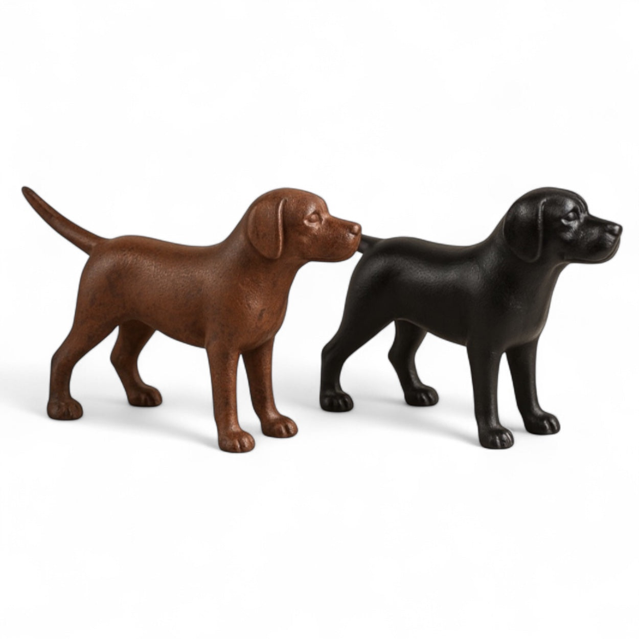 Cast Iron Labrador Dog Figurines | 2 Colors