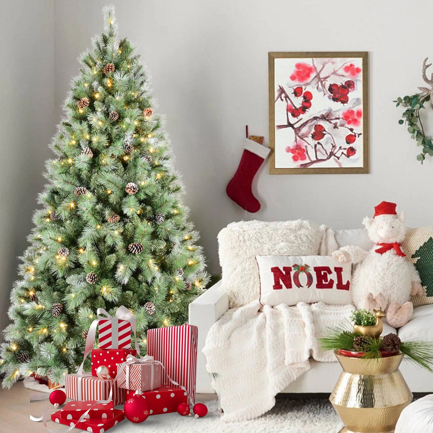 5FT Christmas Tree with 200 Warm Lights