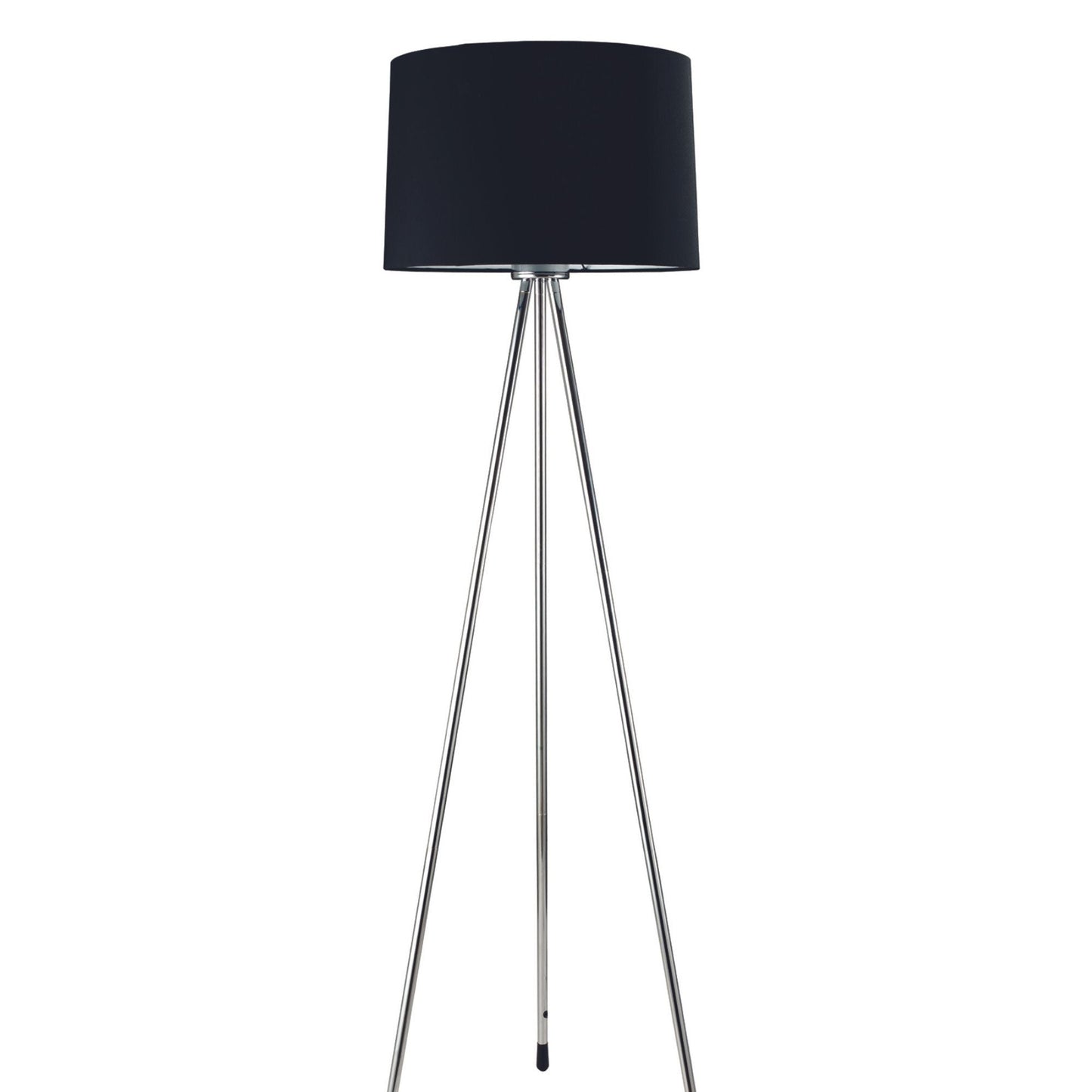 59' Tall Metal Floor Lamp with Black finish, Contemporary Design
