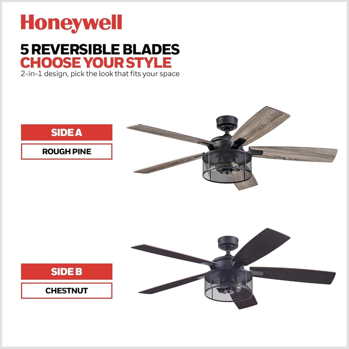 IndustrialStrength 52 Inch Ceiling Fan With LED Light