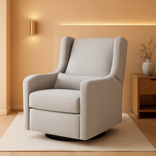 Carter's By Arlo Recliner Swivel Glider Water Repellent Performance Grey Linen