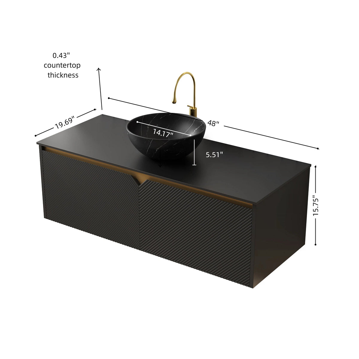 Ruben 48" Bathroom Vanity & Sink