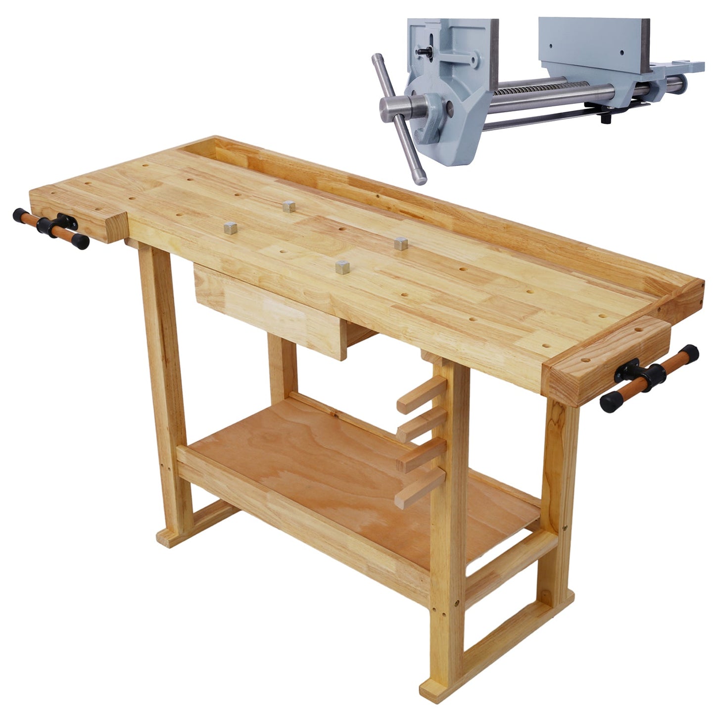55-Inch Wood Workbench
