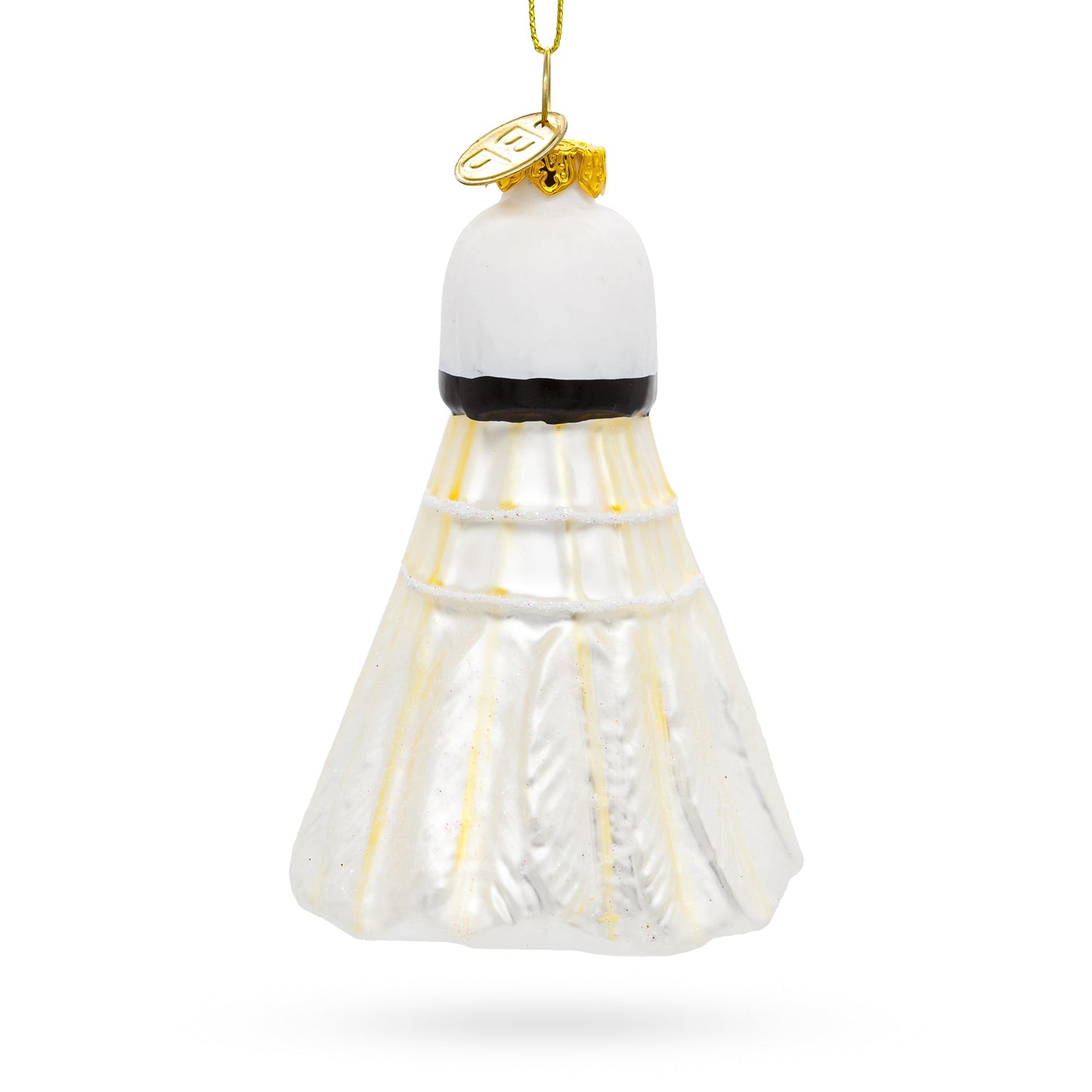 Badminton Shuttlecock Birdie Glass Christmas Ornament