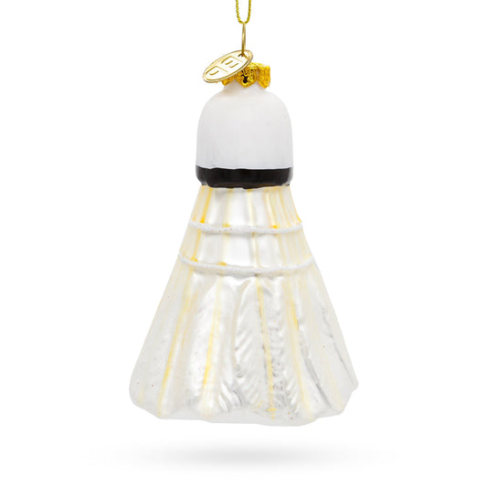 Badminton Shuttlecock Birdie Glass Christmas Ornament