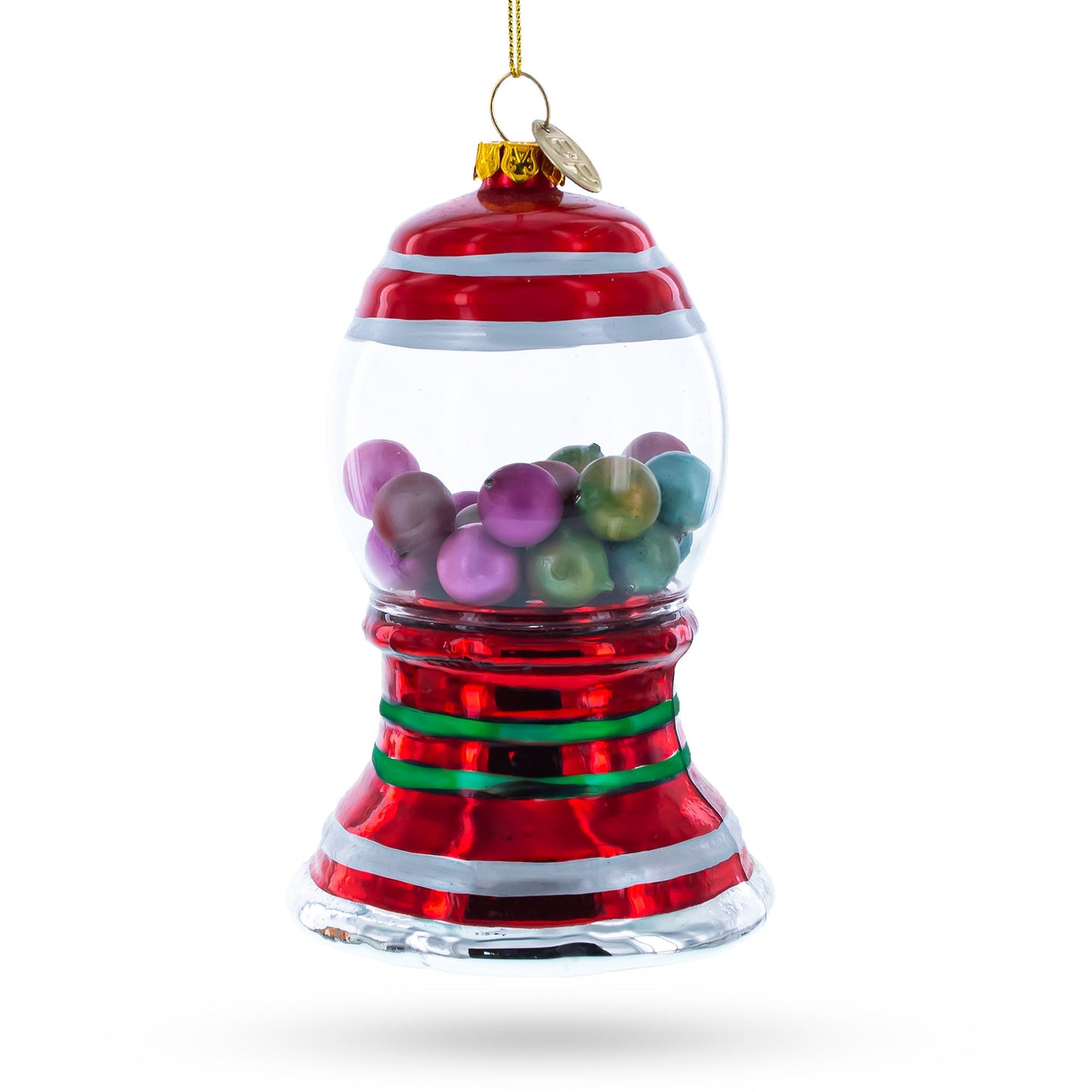 Gumball Machine Glass Christmas Ornament