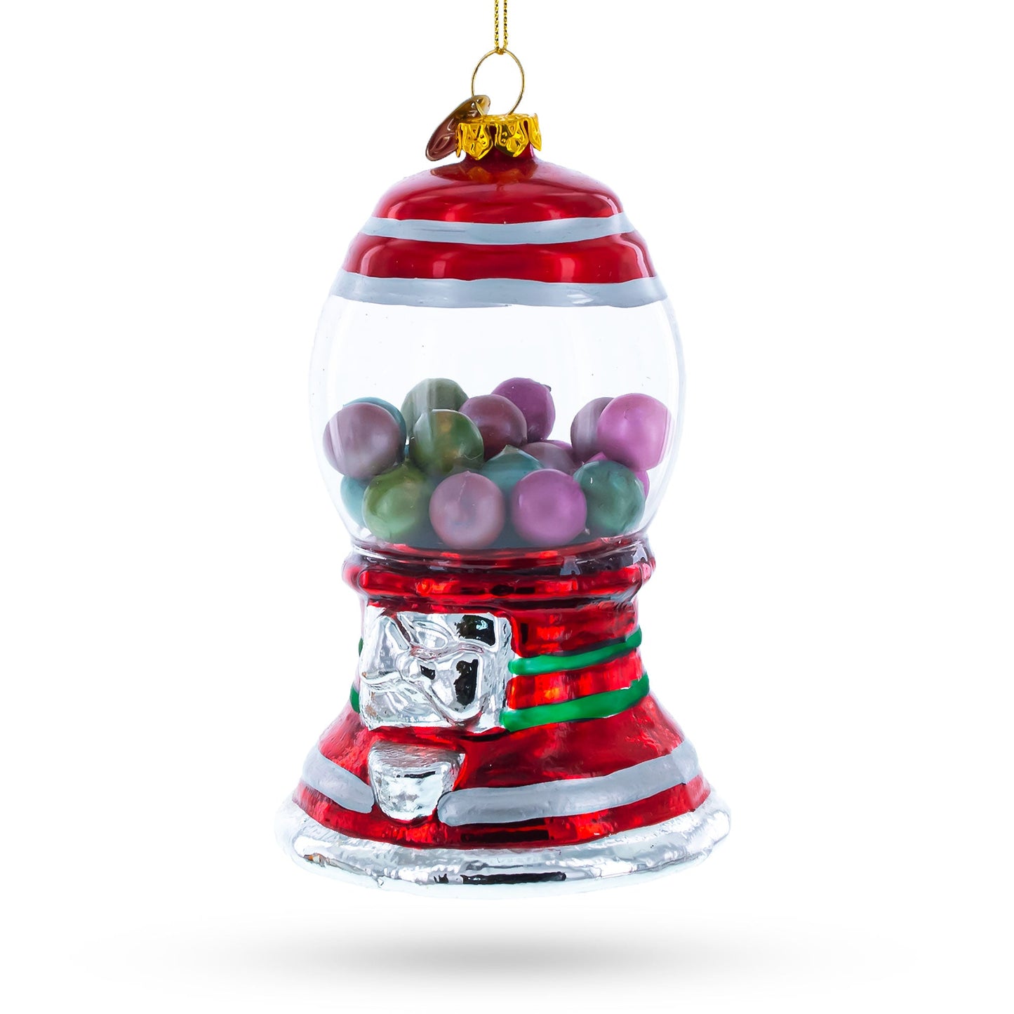 Gumball Machine Glass Christmas Ornament