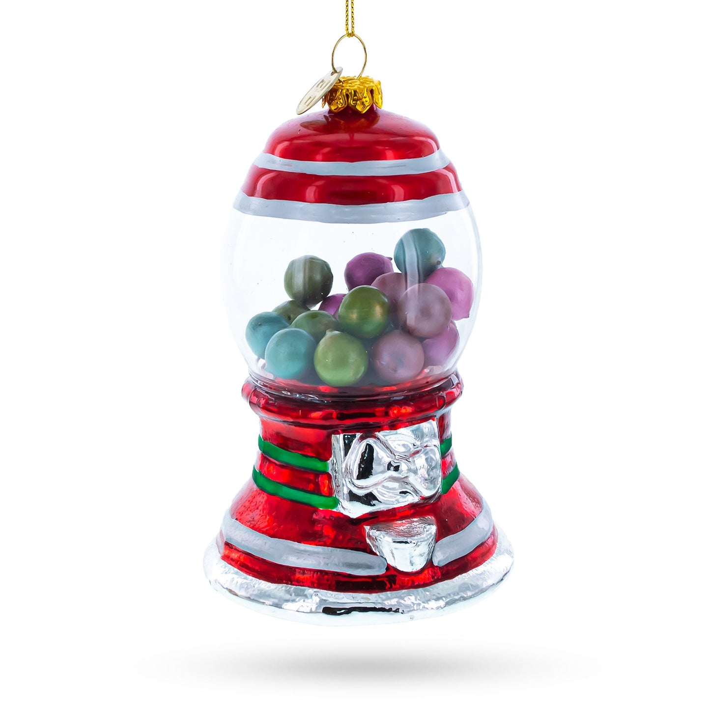 Gumball Machine Glass Christmas Ornament