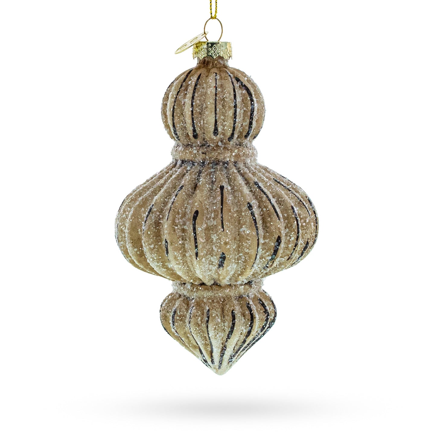 Vintage-Inspired Finial Glass Christmas Ornament