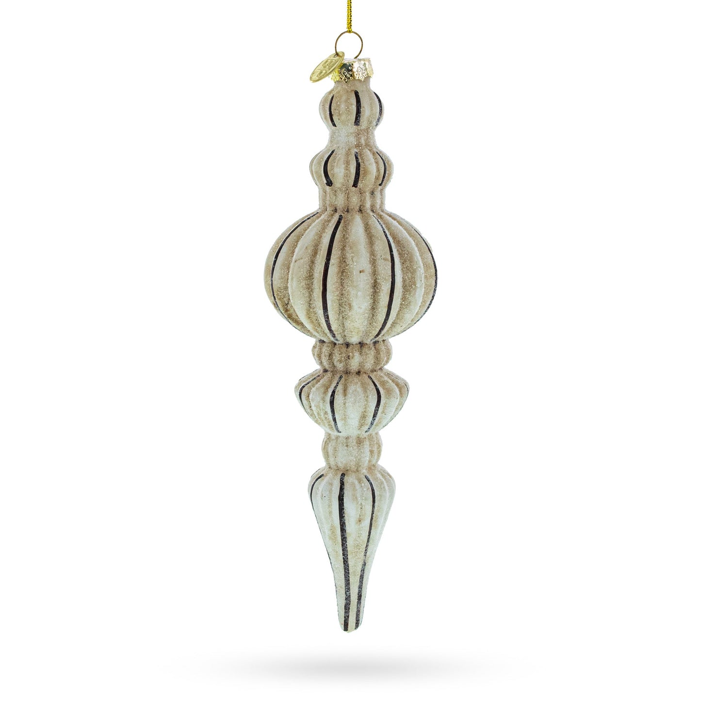 Vintage-Inspired Finial Glass Christmas Ornament