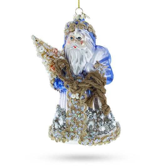 Did Moroz with Rope Glass Christmas Ornament