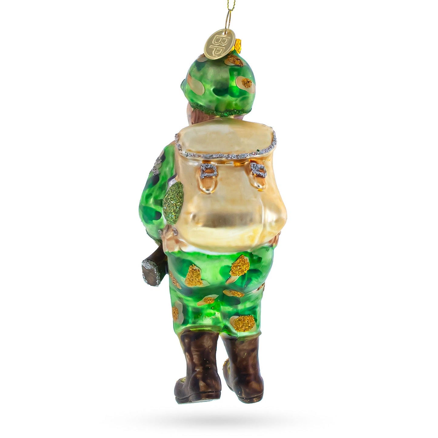 Soldier Glass Christmas Ornament
