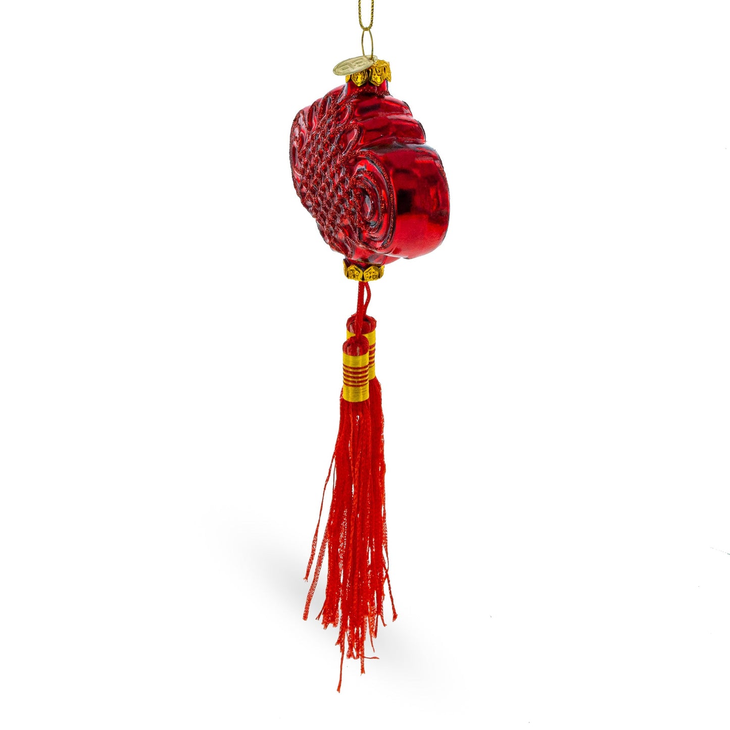 Elegant Chinese Knot Tassel New Year Decoration Glass Christmas Ornament