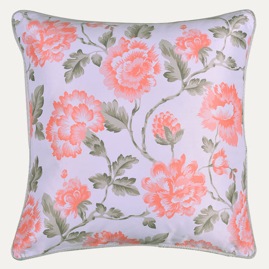 Floral Throw Pillow - 20 x 20 Decorative Pillow Covers With Zipper Closure