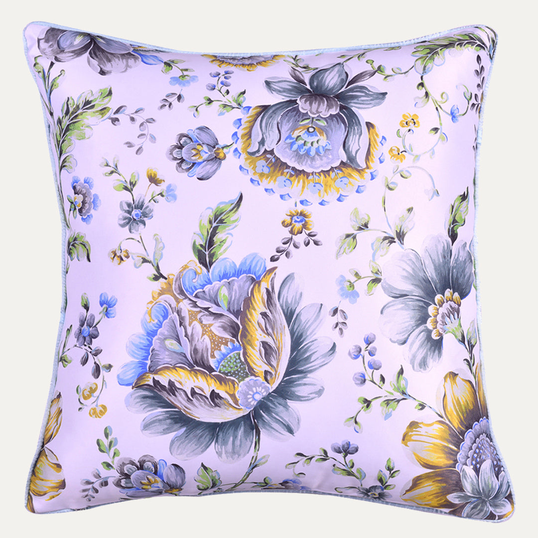 Floral Throw Pillow Covers - 20 x 20 Inches | Printed Cushion Covers With Zipper Closure