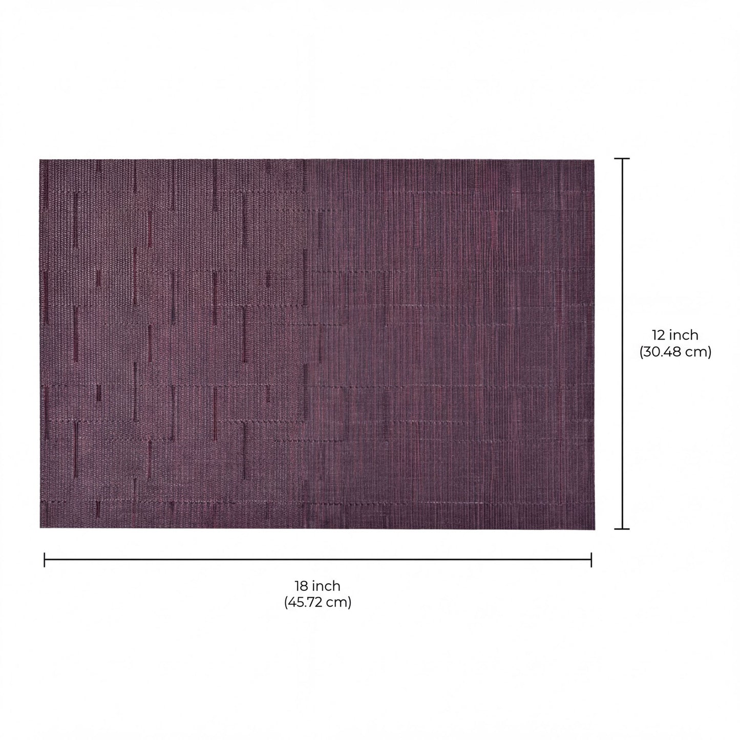 PVC Placemats – Burgundy Dining Table Mats | Non Slip, Heat Resistant, Easy Clean