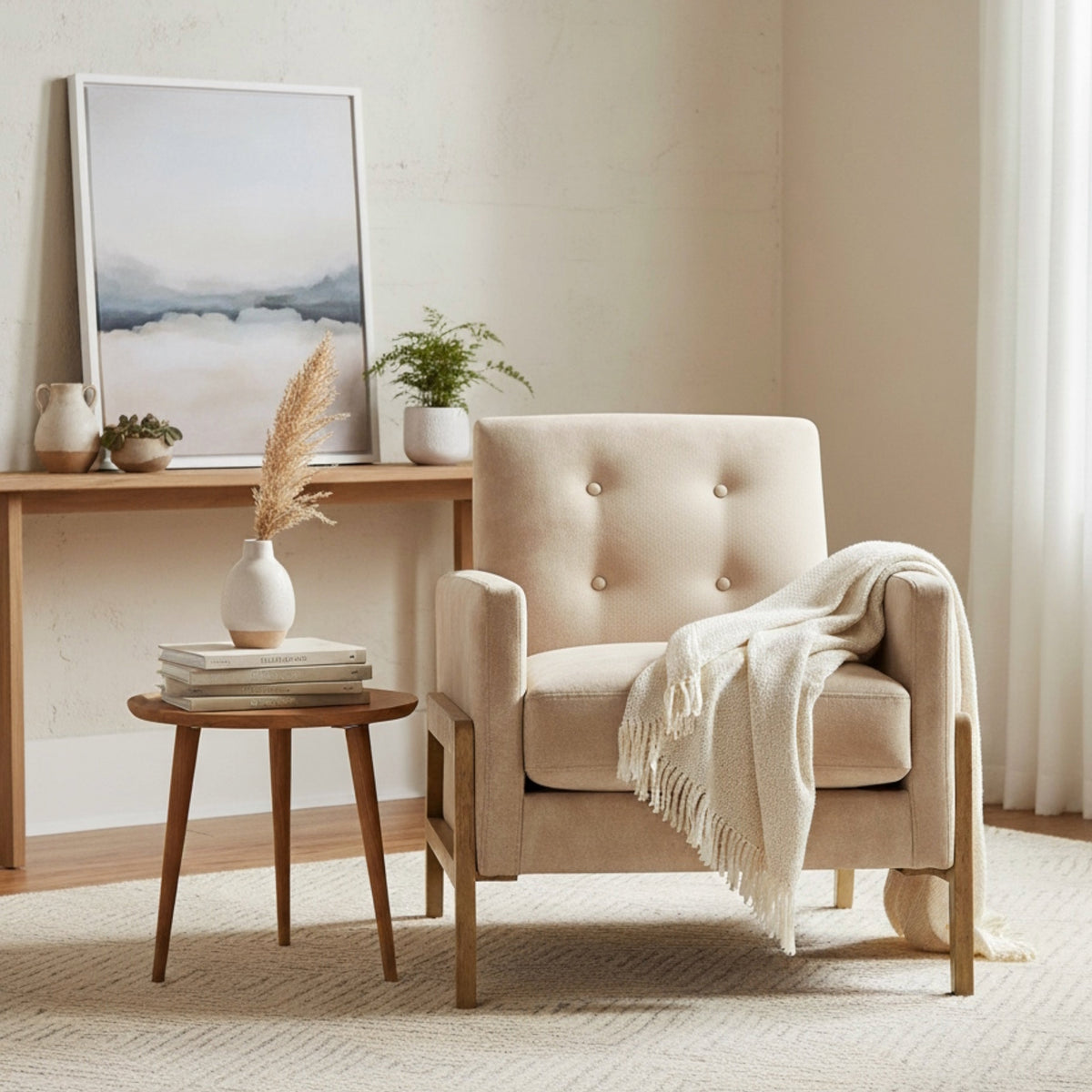 Matson Tufted Back Accent Chair