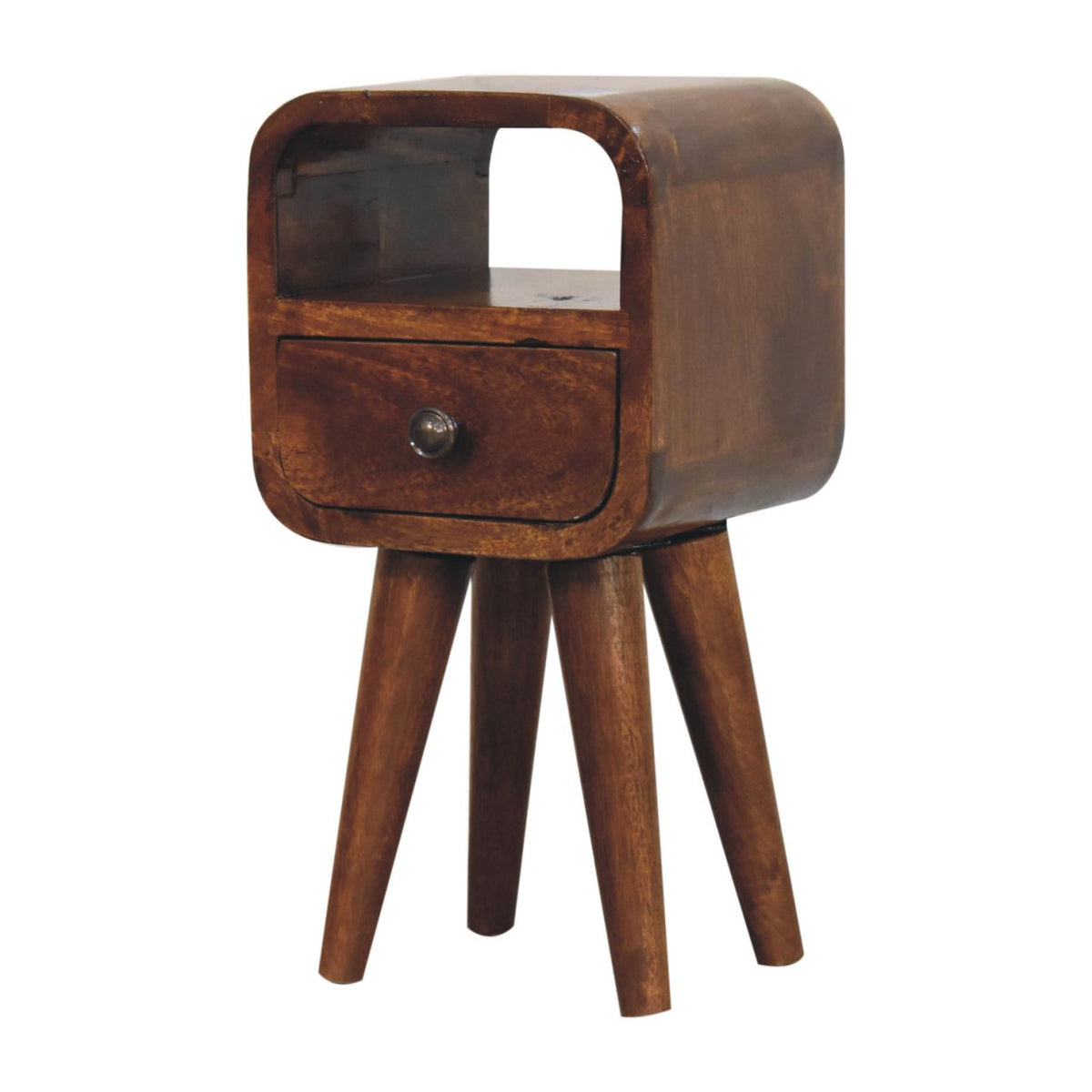 Solid Wood Extra Mini Curve Bedside