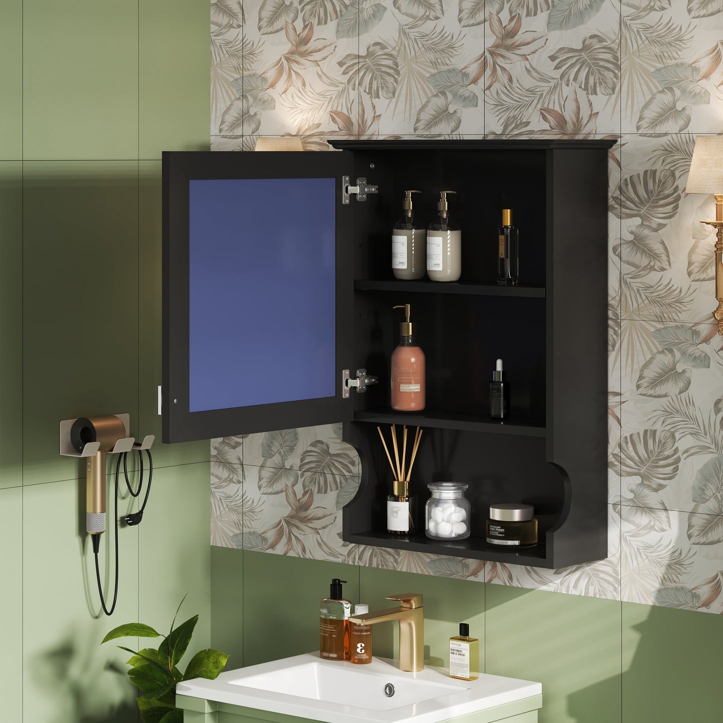 20'' Wall Mounted Bathroom Storage Cabinet with Mirror