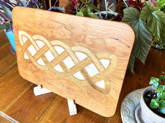 Cherry Charcuterie Board - White Oak & Maple Celtic Knot