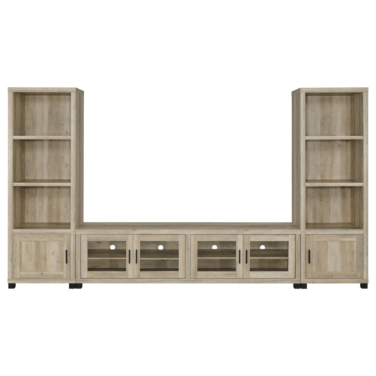 Heron Antique Pine 3-Piece TV Entertainment Center