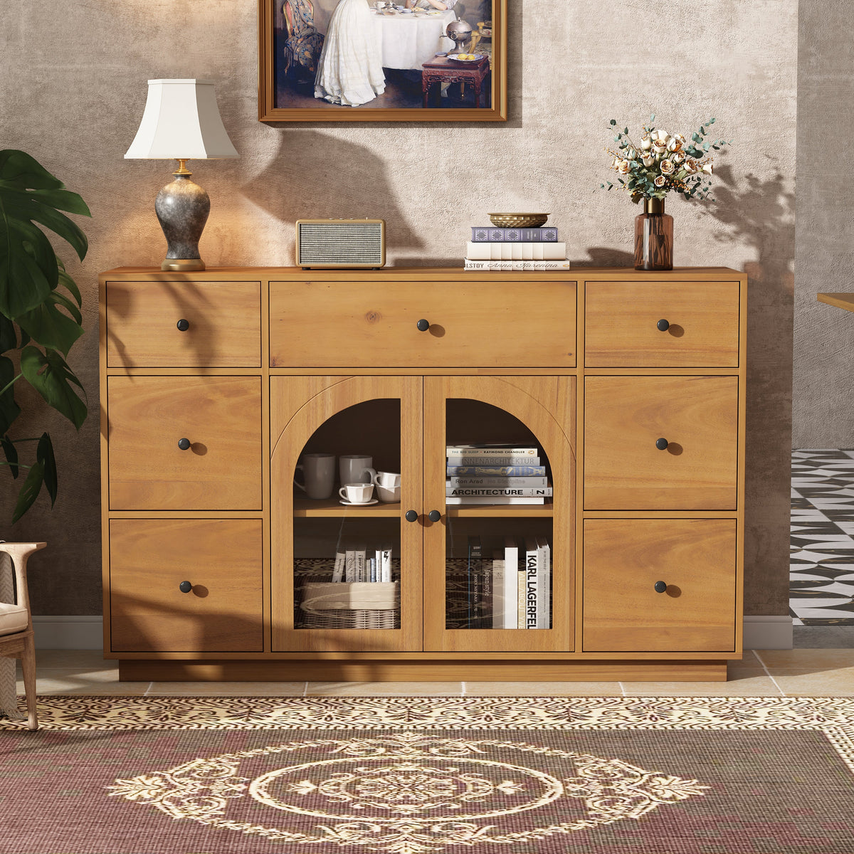 Large Cabinet with Storage for Living and Dining Room
