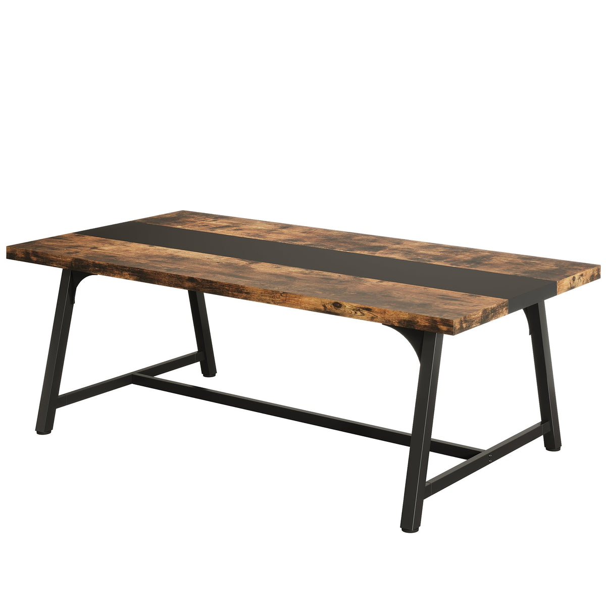 Modern Rectangular Conference Table for 6-8 People