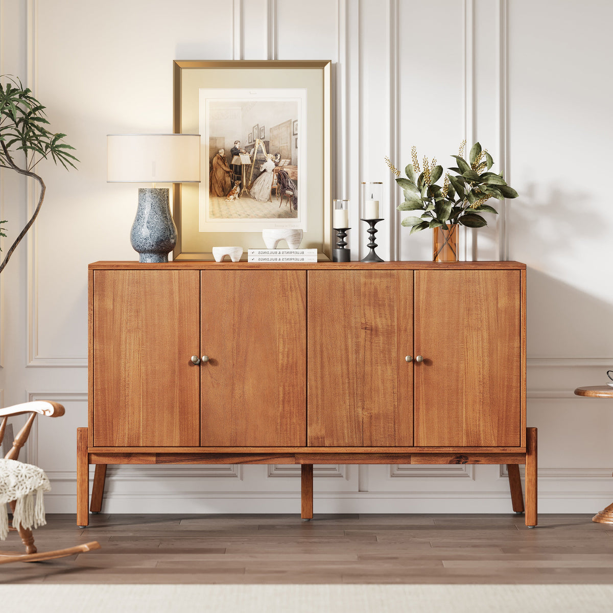 Vintage Sideboard Buffet Cabinet