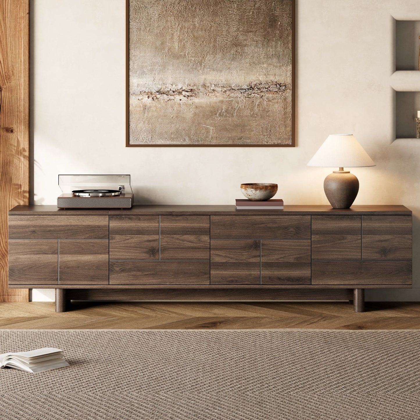 78 Inch Modern TV Stand for TVs Up to 85 Inches
