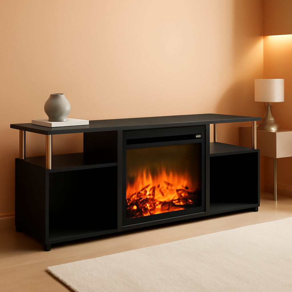 Entertainment Center With Electric Fireplace For 70 Inch TV