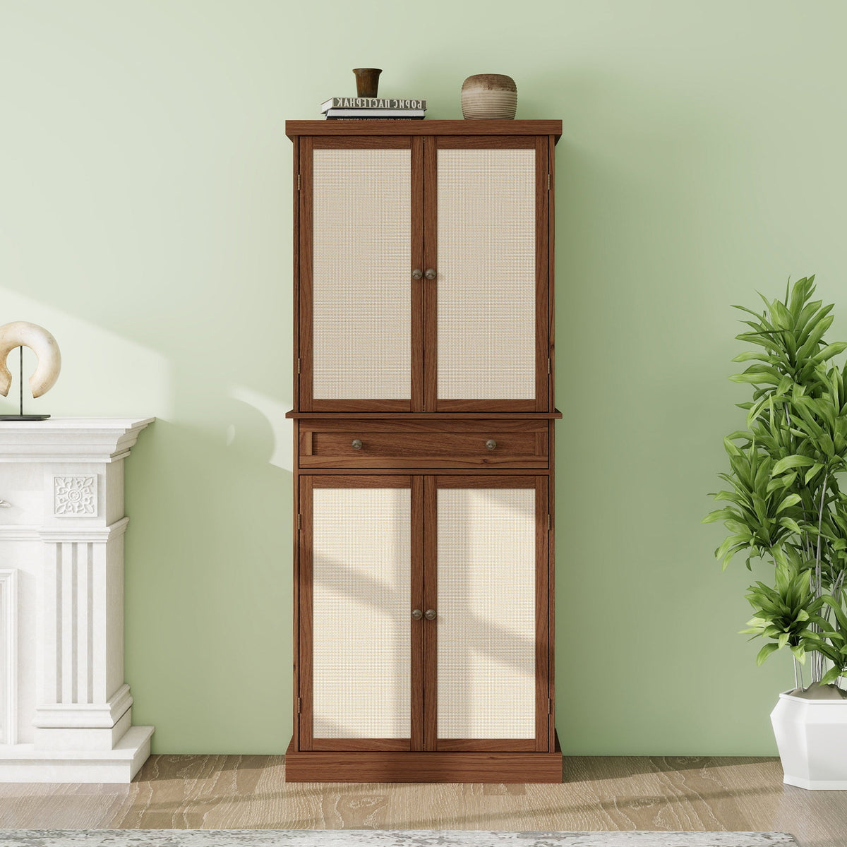 4 Door Cabinet with 1 Drawer