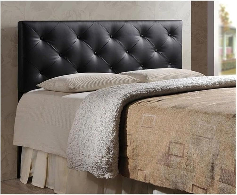 Elegant Modern Faux Leather Upholstered Headboard for Bedrooms