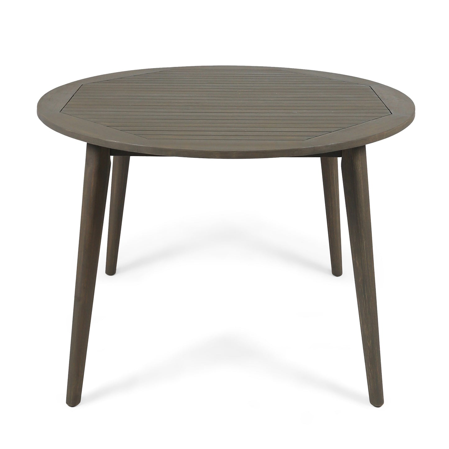 STAMFORD 47 Outdoor Dining Table Modern Design Grey Acacia Wood 47.25 inches