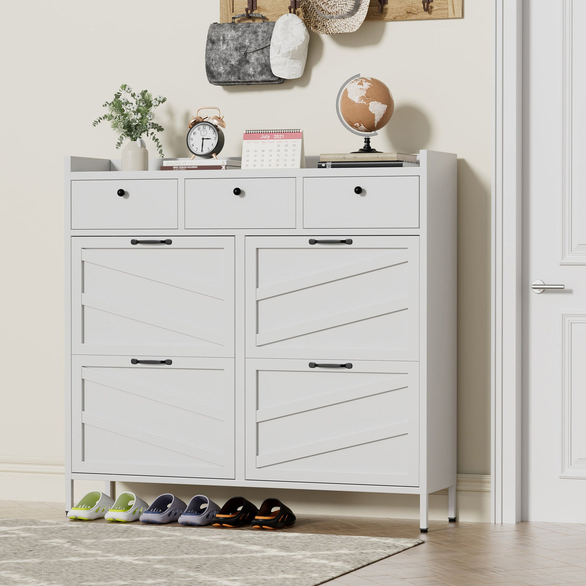 Metal Shoe Cabinet