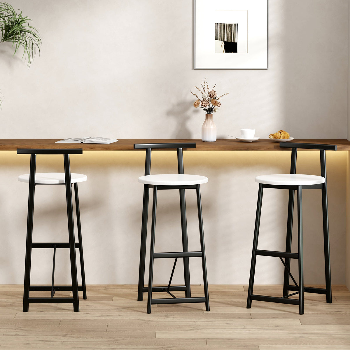 Bar Stools Kitchen Island Bar Chairs Set of 3