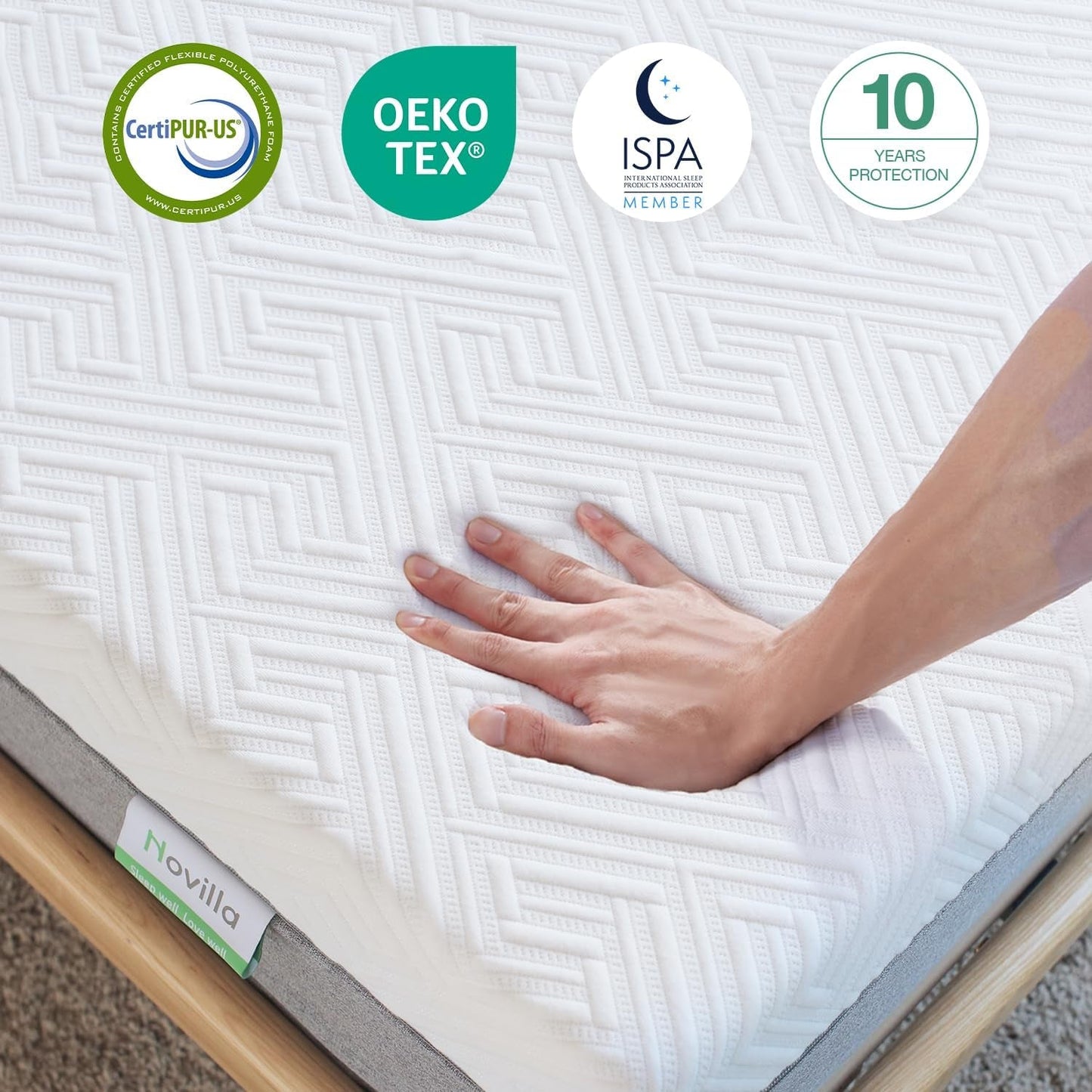 Twin Gel Memory Foam Mattress For Plush Sleep Comfort