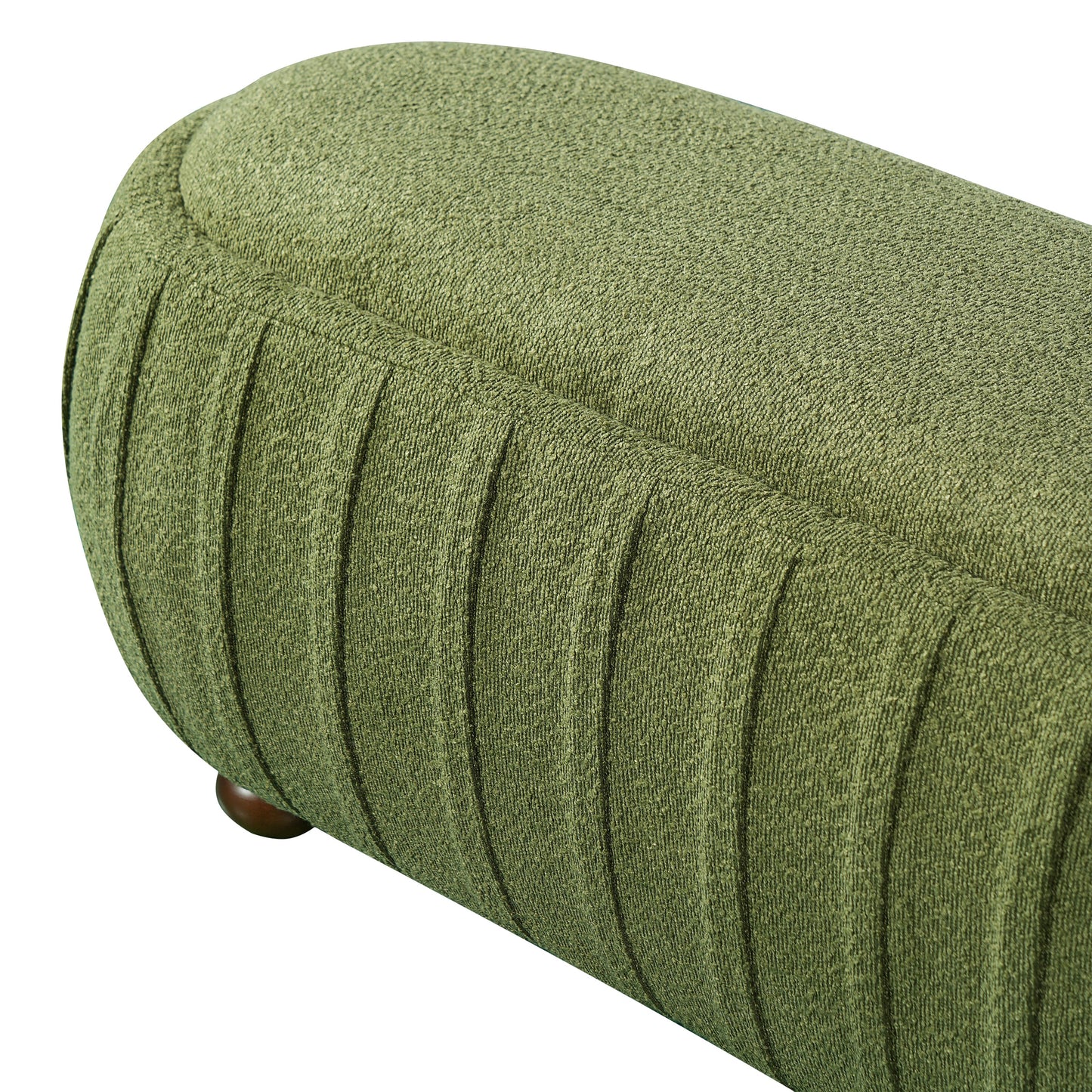 Upholstered Ottoman - Oval Shape