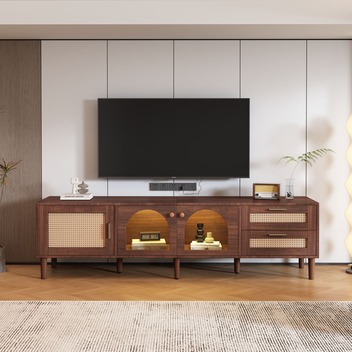 70 Inch TV Stand for TVs Up to 80 Inches