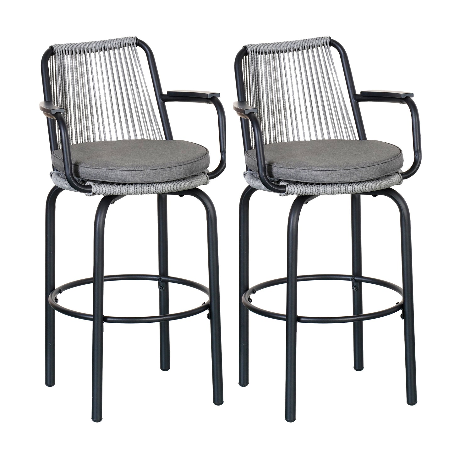 Outdoor Patio Bar Stools Set of 2